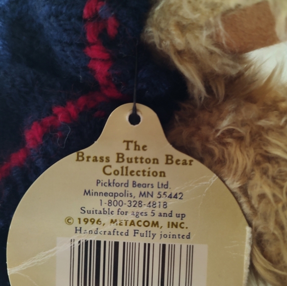 Brass Button Bear - Picture 4 of 6